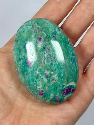 RUBY FUCHSITE PALM STONE (2) Bracelet The Crystal Avenues 