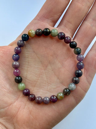 RUBY SAPPHIRE BRACELET (6MM) Bracelet The Crystal Avenues 