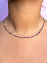 Indlæs billede til gallerivisning RUBY SAPPHIRE FACET CHOKER NECKLACE - EXCLUSIVE Necklace The Crystal Avenues 
