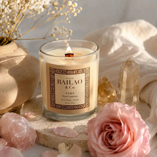 Saali Heart Opening Ritual Candle – Bailao & Co. | Beeswax & Coconut Wax candle The Crystal Avenues 
