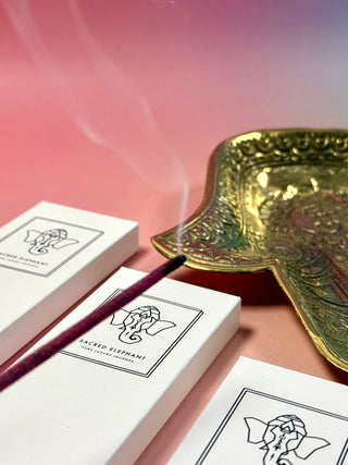 SACRED ELEPHANT Incense Sticks - Rose incense The Crystal Avenues 
