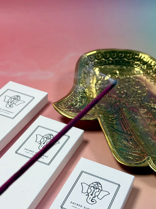 SACRED ELEPHANT Incense Sticks - Vraja Leela incense The Crystal Avenues 