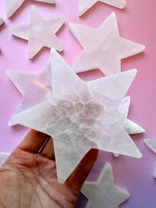 SELENITE CHARGING PLATE (STAR) The Crystal Avenues 11-12 cm. 