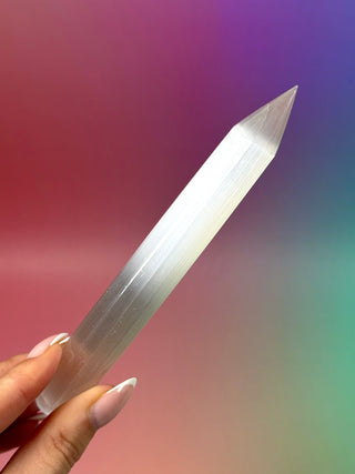 SELENITE PENCIL (10) The Crystal Avenues 