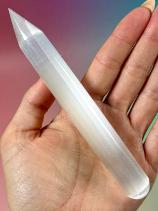 SELENITE PENCIL (10) The Crystal Avenues 