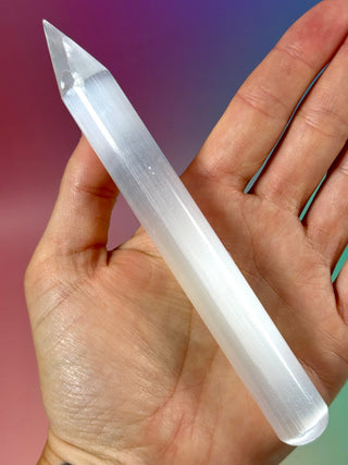 SELENITE PENCIL (4) The Crystal Avenues 
