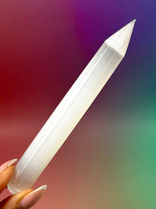 SELENITE PENCIL (8) The Crystal Avenues 