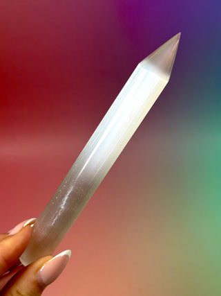 SELENITE PENCIL (9) The Crystal Avenues 