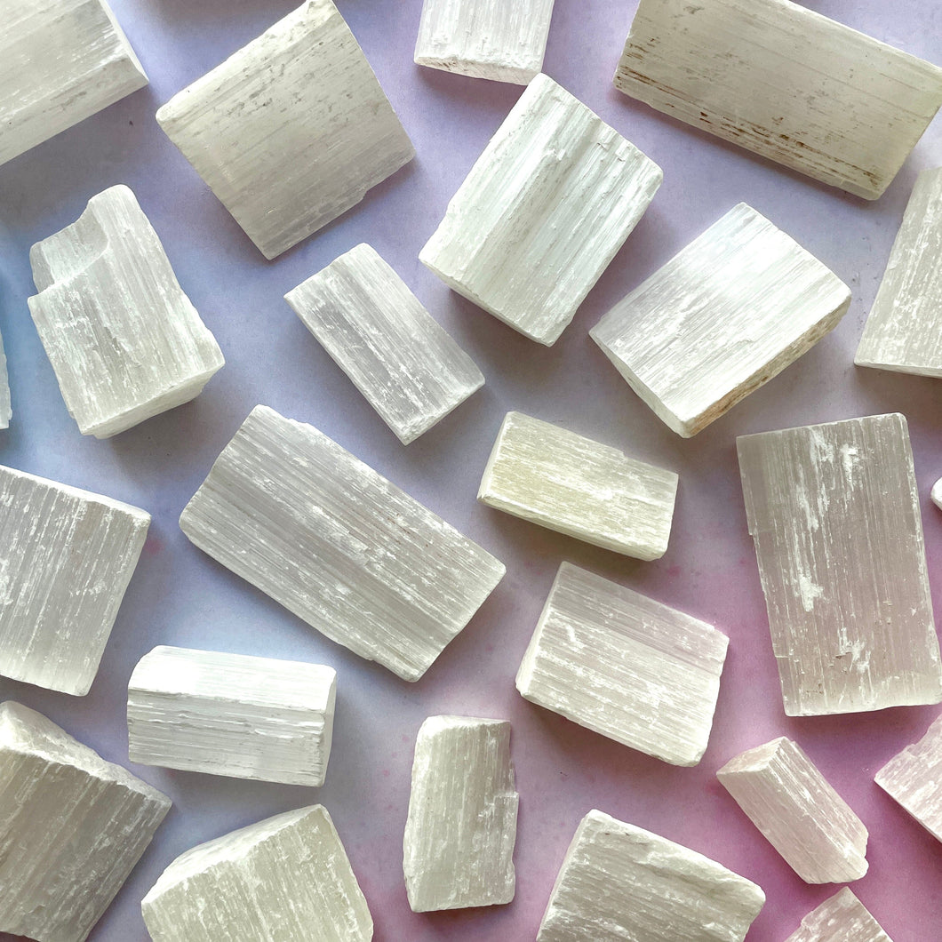 SELENITE RAW Raw Crystal The Crystal Avenues 