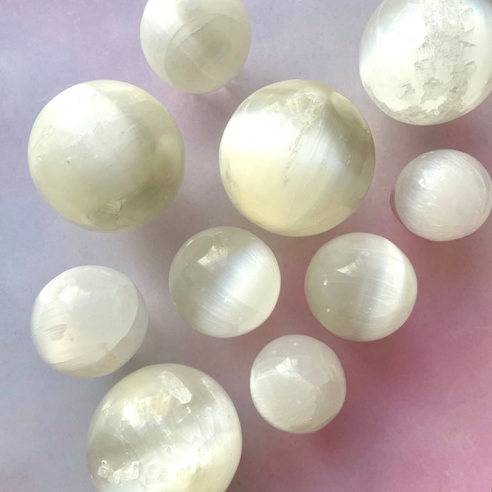 SELENITE SPHERE The Crystal Avenues 