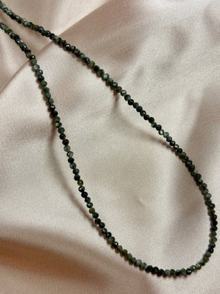 SERAPHINITE FACET CHOKER NECKLACE - EXCLUSIVE Necklace The Crystal Avenues 