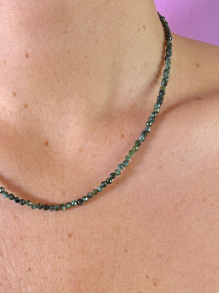 SERAPHINITE FACET CHOKER NECKLACE - EXCLUSIVE Necklace The Crystal Avenues 