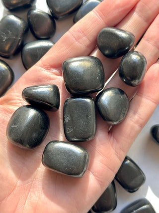 SHUNGITE TUMBLE STONE Raw Crystal The Crystal Avenues 