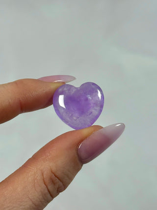 SMALL AMETHYST HEART CRYSTAL Heart The Crystal Avenues 