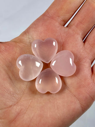 SMALL ROSE QUARTZ HEART CRYSTAL Heart The Crystal Avenues 