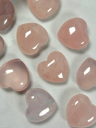 SMALL ROSE QUARTZ HEART CRYSTAL Heart The Crystal Avenues 