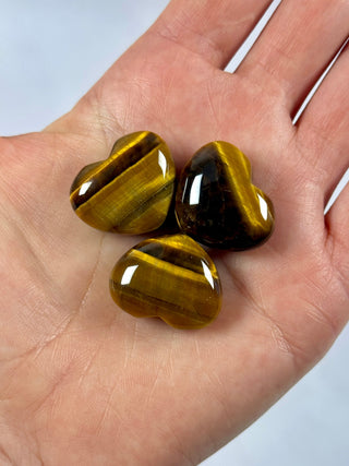 SMALL TIGER EYE HEART CRYSTAL Heart The Crystal Avenues 