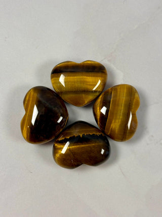 SMALL TIGER EYE HEART CRYSTAL Heart The Crystal Avenues 