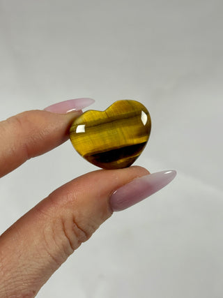 SMALL TIGER EYE HEART CRYSTAL Heart The Crystal Avenues 