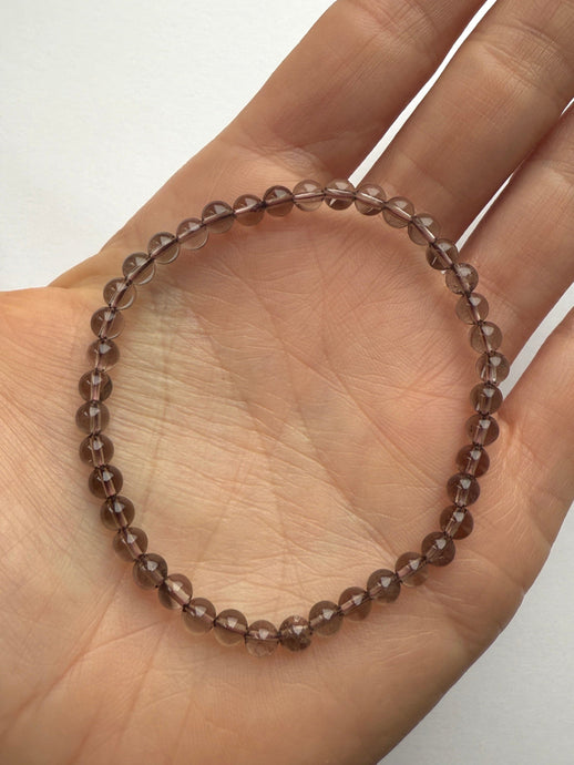 SMOKEY QUARTZ BRACELET (4MM) Bracelet The Crystal Avenues 