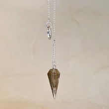 Load image into Gallery viewer, SMOKEY QUARTZ PENDULUM - LONG Raw Crystal The Crystal Avenues 
