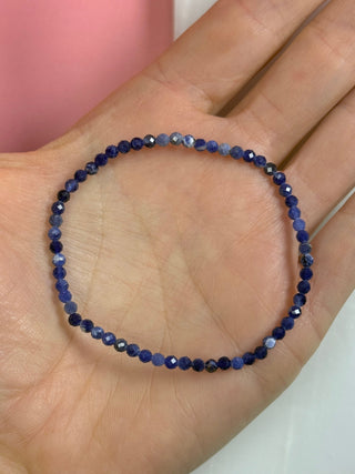 SODALITE FACET STRETCH BRACELET Bracelet The Crystal Avenues 