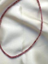 Indlæs billede til gallerivisning STRAWBERRY QUARTZ FACET CHOKER NECKLACE Necklace The Crystal Avenues 
