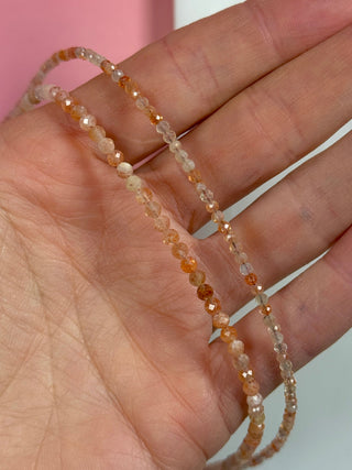 SUNSTONE FACET CHOKER NECKLACE Necklace The Crystal Avenues 