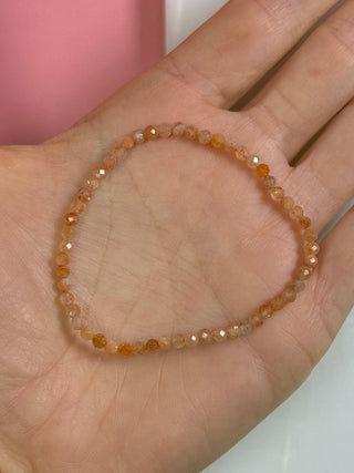 SUNSTONE FACET STRETCH BRACELET Bracelet The Crystal Avenues 