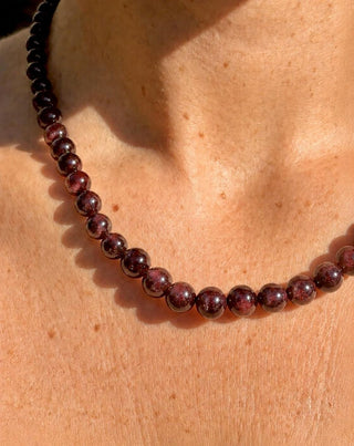THE DEVOTED – Garnet Choker | Limited Edition Necklace The Crystal Avenues 