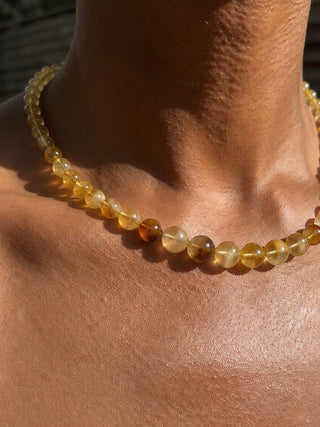 THE LIGHTWORKER – Golden Healer Quartz Choker | Limited Edition Necklace The Crystal Avenues 