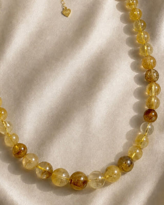 THE LIGHTWORKER – Golden Healer Quartz Choker | Limited Edition Necklace The Crystal Avenues 