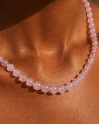 THE LOVER – Rose Quartz Choker | Limited Edition Necklace The Crystal Avenues 