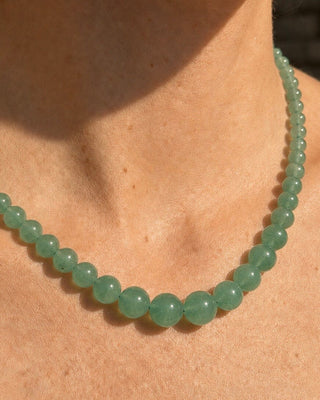 THE LUCKY ONE – Green Aventurine Choker | Limited Edition Necklace The Crystal Avenues 