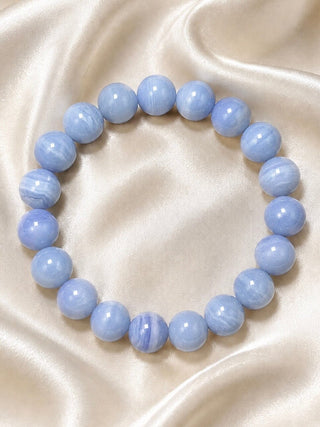 THE PEACEMAKER – Blue Lace Agate Bracelet | Limited Edition Bracelet The Crystal Avenues 
