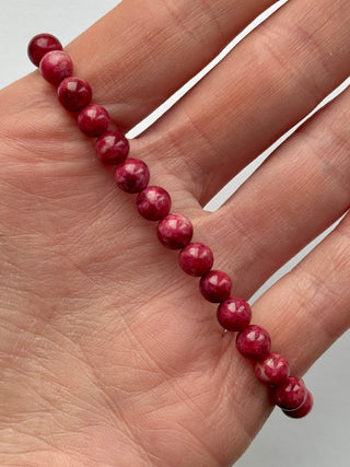 THULITE BRACELET (6MM) Bracelet The Crystal Avenues 
