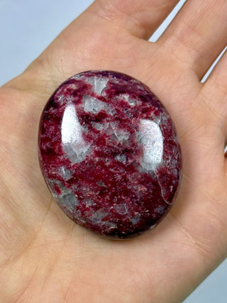 THULITE PALM STONE (7) tumble stone The Crystal Avenues 