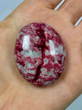 THULITE PALM STONE (8) tumble stone The Crystal Avenues 