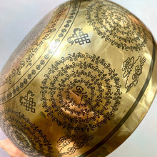 Load image into Gallery viewer, TIBETAN SINGING BOWL &#39;OM &amp; BUDDHA&#39; - 21CM The Crystal Avenues 
