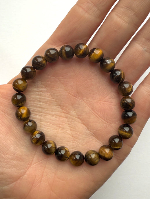 TIGER EYE BRACELET (8MM) Bracelet The Crystal Avenues 