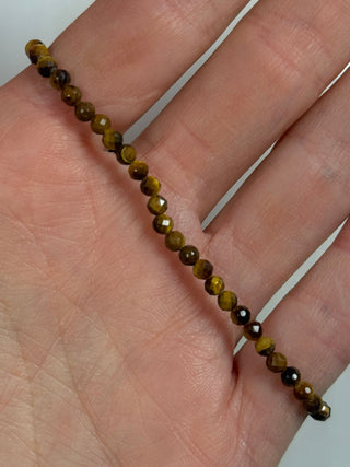 TIGER EYE FACET STRETCH BRACELET Bracelet The Crystal Avenues 