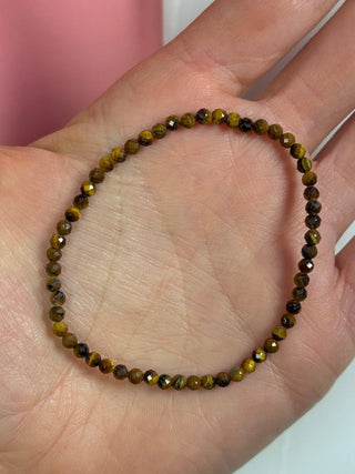 TIGER EYE FACET STRETCH BRACELET Bracelet The Crystal Avenues 