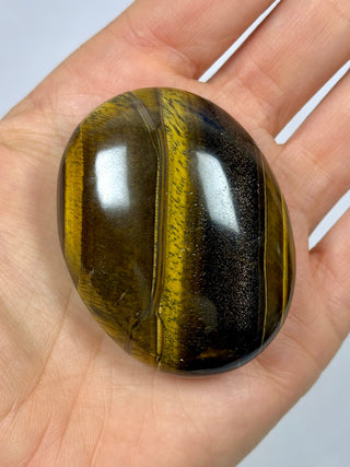 TIGER EYE PALM STONE (1) The Crystal Avenues 
