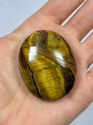TIGER EYE PALM STONE (3) The Crystal Avenues 