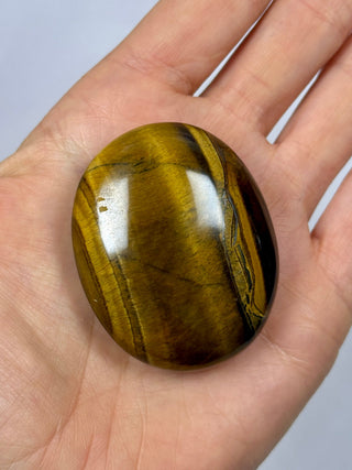 TIGER EYE PALM STONE (5) The Crystal Avenues 