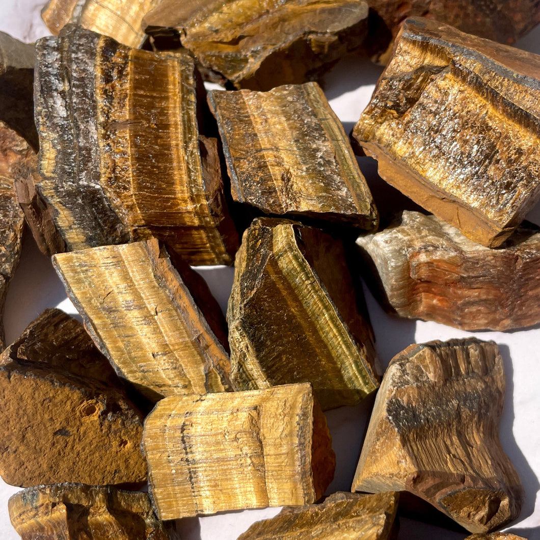 TIGER'S EYE RAW Raw Crystal The Crystal Avenues 