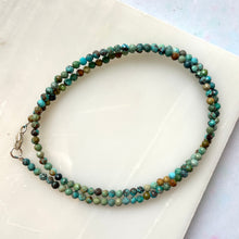 Load image into Gallery viewer, TURQUOISE FACET CHOKER NECKLACE Bracelet The Crystal Avenues 

