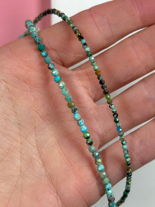 TURQUOISE FACET CHOKER NECKLACE Necklace The Crystal Avenues 