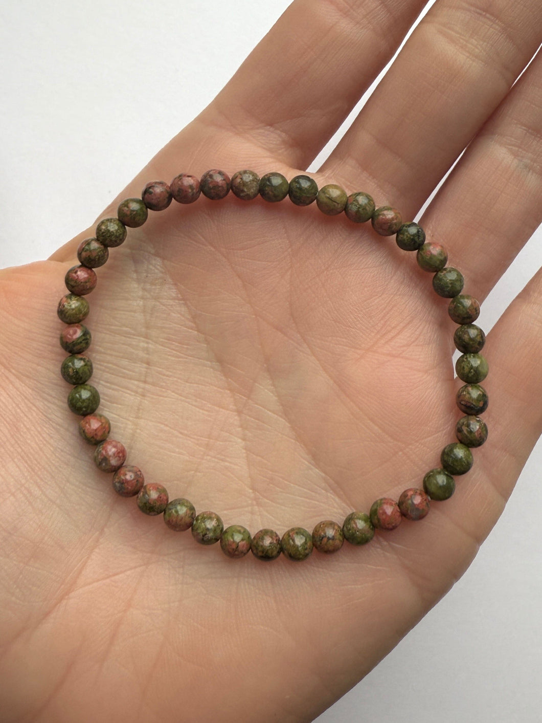 UNAKITE BRACELET (4MM) Bracelet The Crystal Avenues 