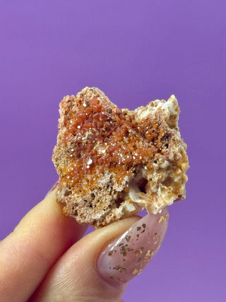 VANADINITE ON BARITE (5) Raw Crystal The Crystal Avenues 